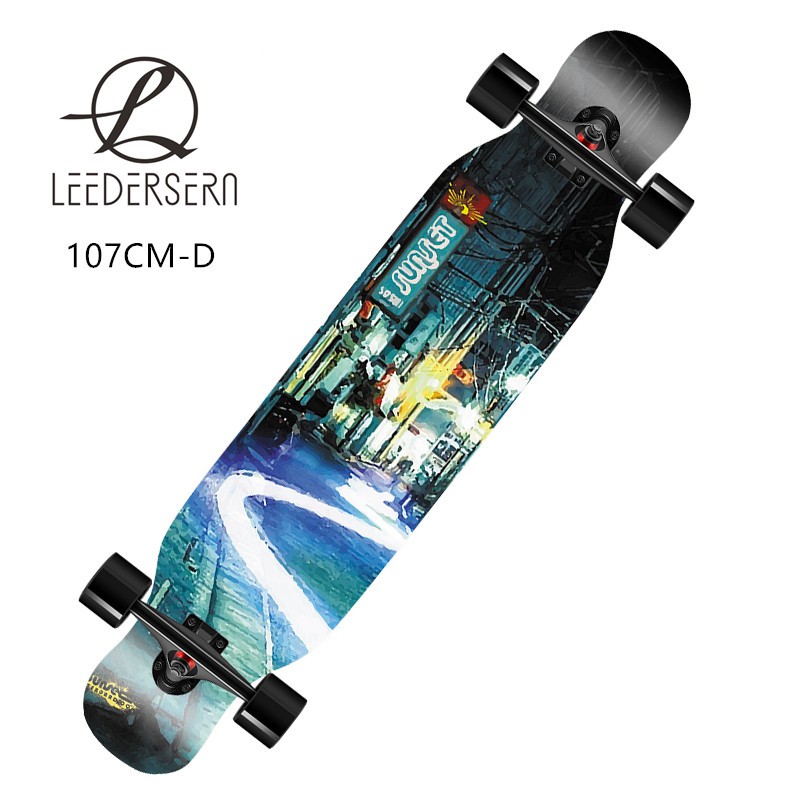 LEE BICYCLE สเก็ตบอร์ด LONGBOARD 107CM สำหรับผู้เริ่มเล่น รุ่น 003