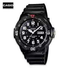 ภาพขนาดย่อสินค้าVelashop นาฬิกาข้อมือผู้ชาย Casio สายเรซิ่น รุ่น MRW-200H-1BVDF, MRW-200H-1B, MRW-200H - สีดำ