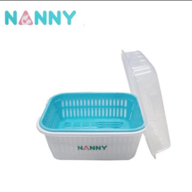 NANNY ตะกร้าใส่เสื้อผ้าเด็ก กล่องอเนกประสงค์ กล่องคว่ำขวดนม กล่องใส่ของ ตะกร้าใส่ของแนนนี่