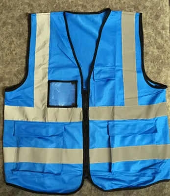 Reflective Vest、ความปลอดภัยเสื้อกั๊กสะท้อนแสงสูงสะท้อนแสงเพื่อความปลอดภัยเสื้อกั๊กมีซิป (1)