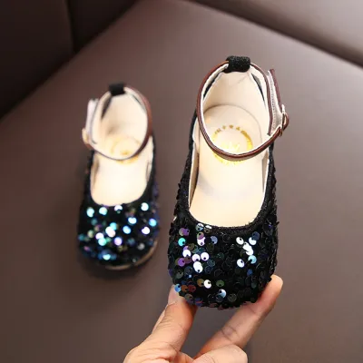 SABBG MALL shoes for kids girl shoes for kids Children Infant Kids Baby Girls Sequins Princess Single Casual Sandals Shoes (1)