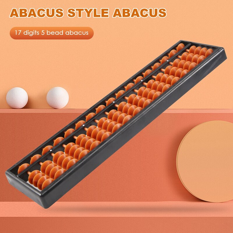 Plastic Abacus Arithmetic Abacus Kids Calculation Tool 17 digits