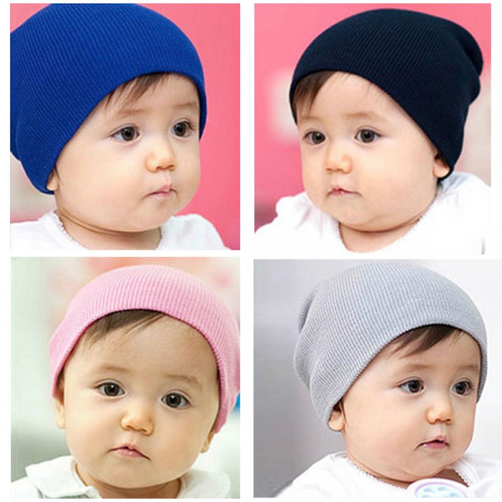 n73vhrhm เด็กอ่อนน่ารักเด็กสาวหมวกเด็กหมวกหมวกถักโครเชต์ฤดูหนาวที่อบอุ่น
