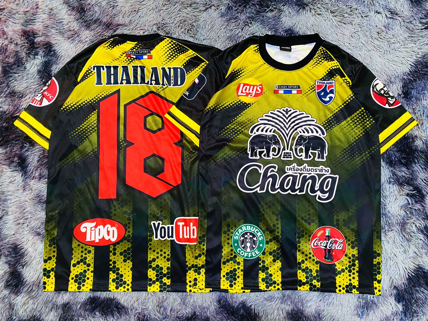 เสื้อกีฬา เสื้อช้าง บอลไทย ช้างศึก เสื้อฟุตบอล ธงชาติไทย โลโก้ช้าง เนื้อผ้าดี ใส่สบาย มีไซส์