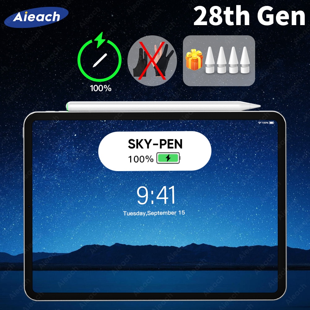Bút Cảm Ứng Cho Ipad Pencil 2 1 28Th Gen Với Pai Không Dây &amp; Sạc Ipencil Bút Vẽ Cho Ipad Air 4 5 Pro 11 12.9