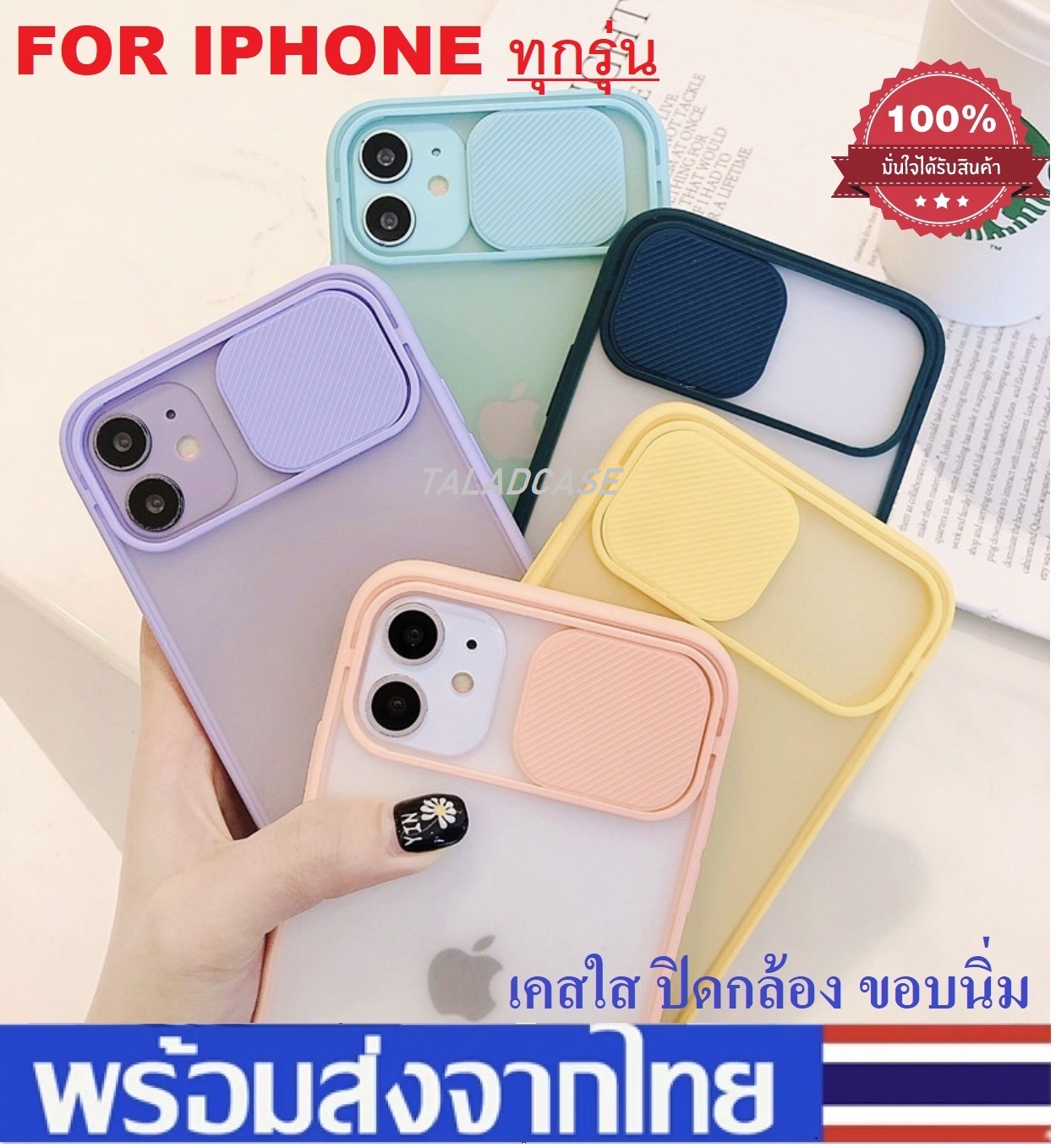 เคสใส ปิดกล้อง เคส iPhone 6 / iPhone 7 / iPhone 8 /  6 plus / 7 plus / plus / iPhone  11  / iPhone XR  Case iphone เคสใส iphone เคสใสไอโฟน เคสกันกระแทก เคสโทรศัพท์ เคสราคาถูก เคสไอโฟน