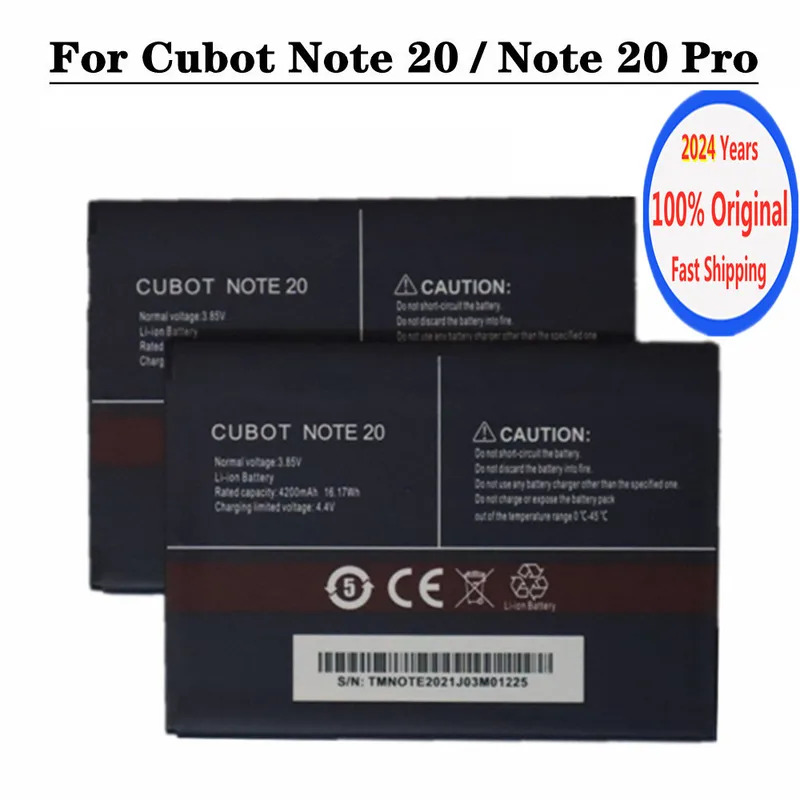 2024 Years New Original Cubot Note 20 / Note 20 Pro Note20 Pro 4200mAh High Capacity Mobile Phone Battery Fast Ship ราคา 397 บาท*ส่งฟรี