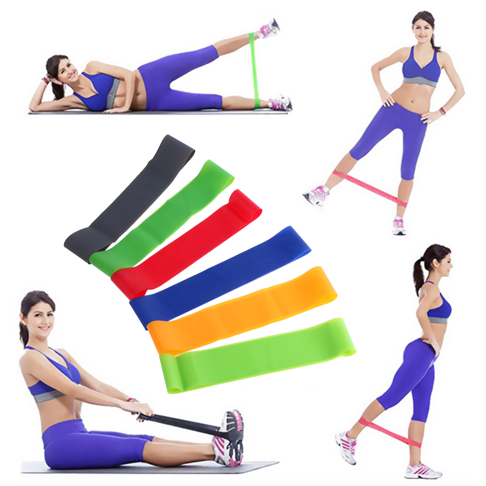 QIZI9595 Pull-up Tool Pilates Exercise Flexible Belt Rubber Sports Equipment Fitness Circle Yoga Tension Band Strengthen Muscles