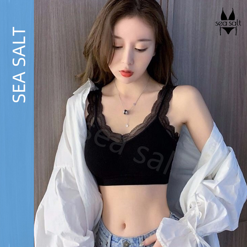 SEA เสื้อชั้นในบราไร้ขอบไร้โครง ผ้านิ่มใส่สบาย   เนื้อผ้าคุณภาพสูงระบายอากาศได้ดี