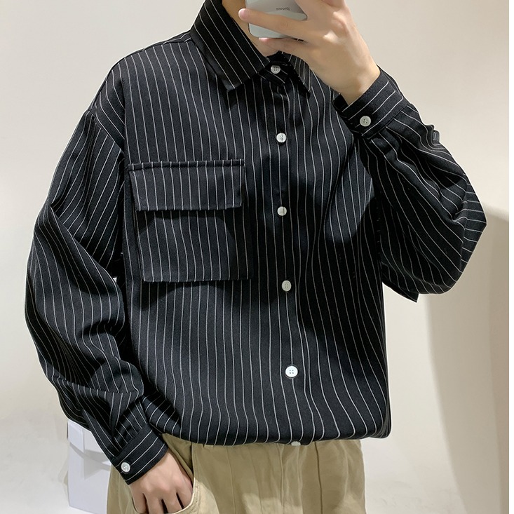 Mno.9 Shop Long sleeve shirt 1878 เสื้อเชิ้ตแขนยาว สไตล์เกาหลี เสื้อเชิ้ต ลำลอง ใส่เที่ยว