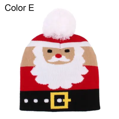 DOYOURS Xmas Knitted Caps Gift Boys and Girls Kids Knit Beanies Christmas Hat Children Warm Hat Winter Snow Hat (5)