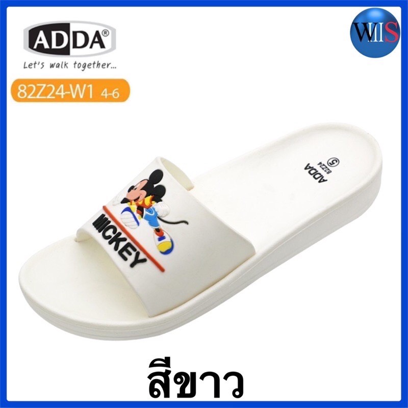 ADDA รองเท้าแตะแบบสวม ลายลิขสิทธิ์ MICKEY MOUSE รุ่น 82Z24-W1