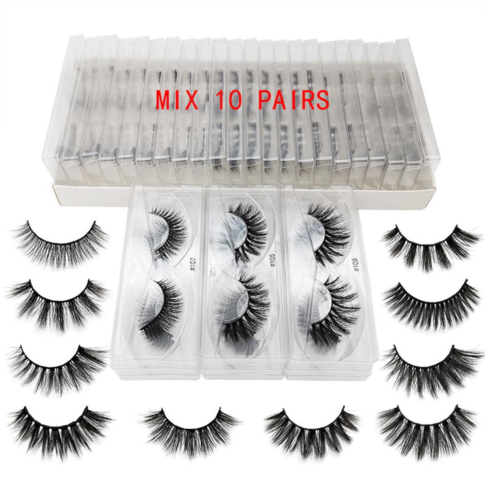 OYA36 10/20/30คู่ Fluffy ขายส่ง3D Mink ความงามจำนวนมากเครื่องมือแต่งหน้าขนตาปลอมชุด Fake Eye Lashes Lashes Extension