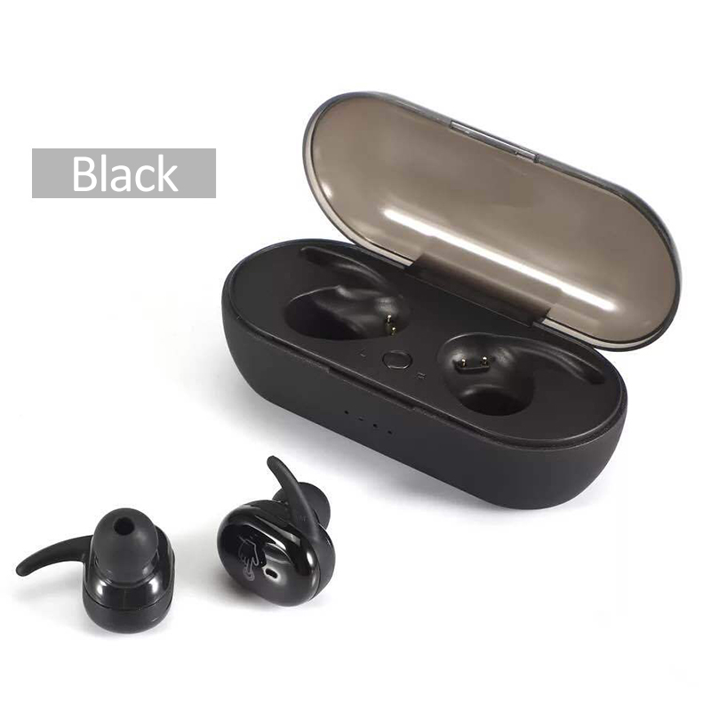 TWS Bluetooth 5.0 Wireless Stereo Earphones Earbuds In-ear Noise Reduction Waterproof Headphone Headset With Charging Case หูฟังบลูทู ธ ไร้สาย 5.0 ชุดหูฟังสเตอริโอระบบสัมผัสพร้อมไมโครโฟน