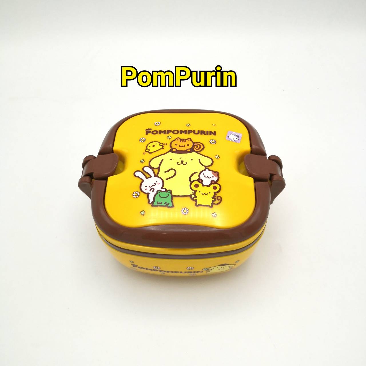 ปิ่นโตสี่เหลี่ยมมีหูล๊อค หิ้วได้ ลายตัวละคร Sanrio