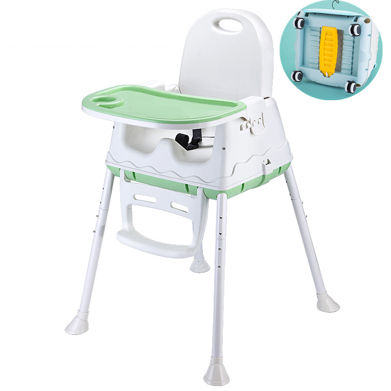 เก้าอี้กินข้าวเด็ก เก้าอี้เด็ก High Chair Multifuntion ฟรี เบาะนั่ง ถาดรองอาหาร ล้อลาก Baby Stroller เก้าอี้หัดนั่งเด็กอ่อน Booster Seat คาร์ซีท หัดนั่ง