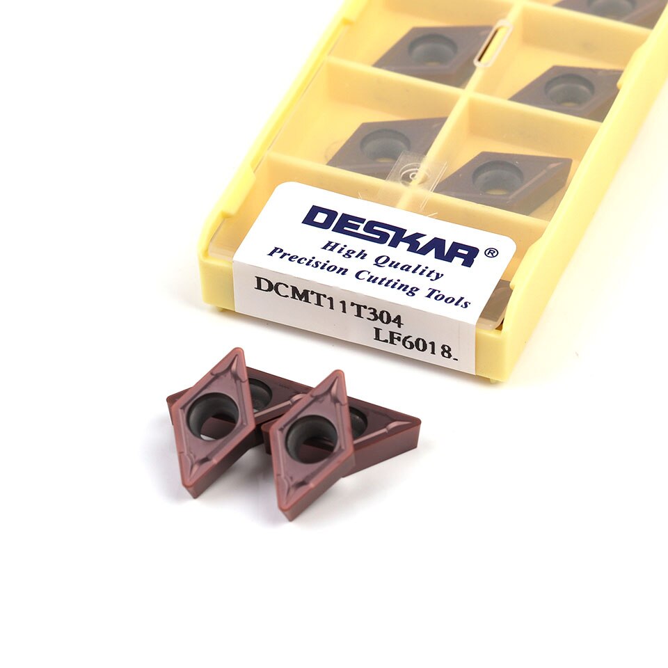 Deskar cmt11t304 lf6018 dcmt11t308 lf6018 internal turning inserts cnc lathe turning tools carbide inserts,stainless steel tools