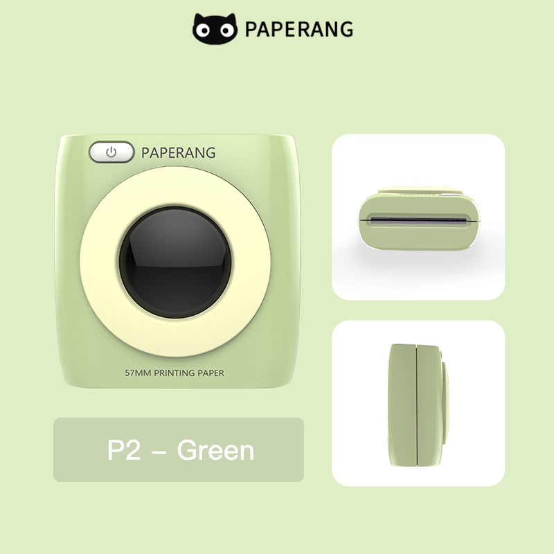 [แพ็คคู่สุดคุ้ม] Paperang P2 เปเปอร์แรง พร้อม กระดาษพื้นฐาน (สีรุ้ง) Paperang P2 and rainbow paper