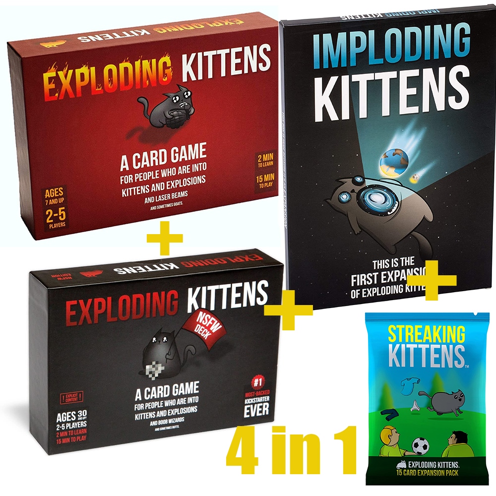 Exploding Kittens Recipes For Disaster Table Game Adult Board