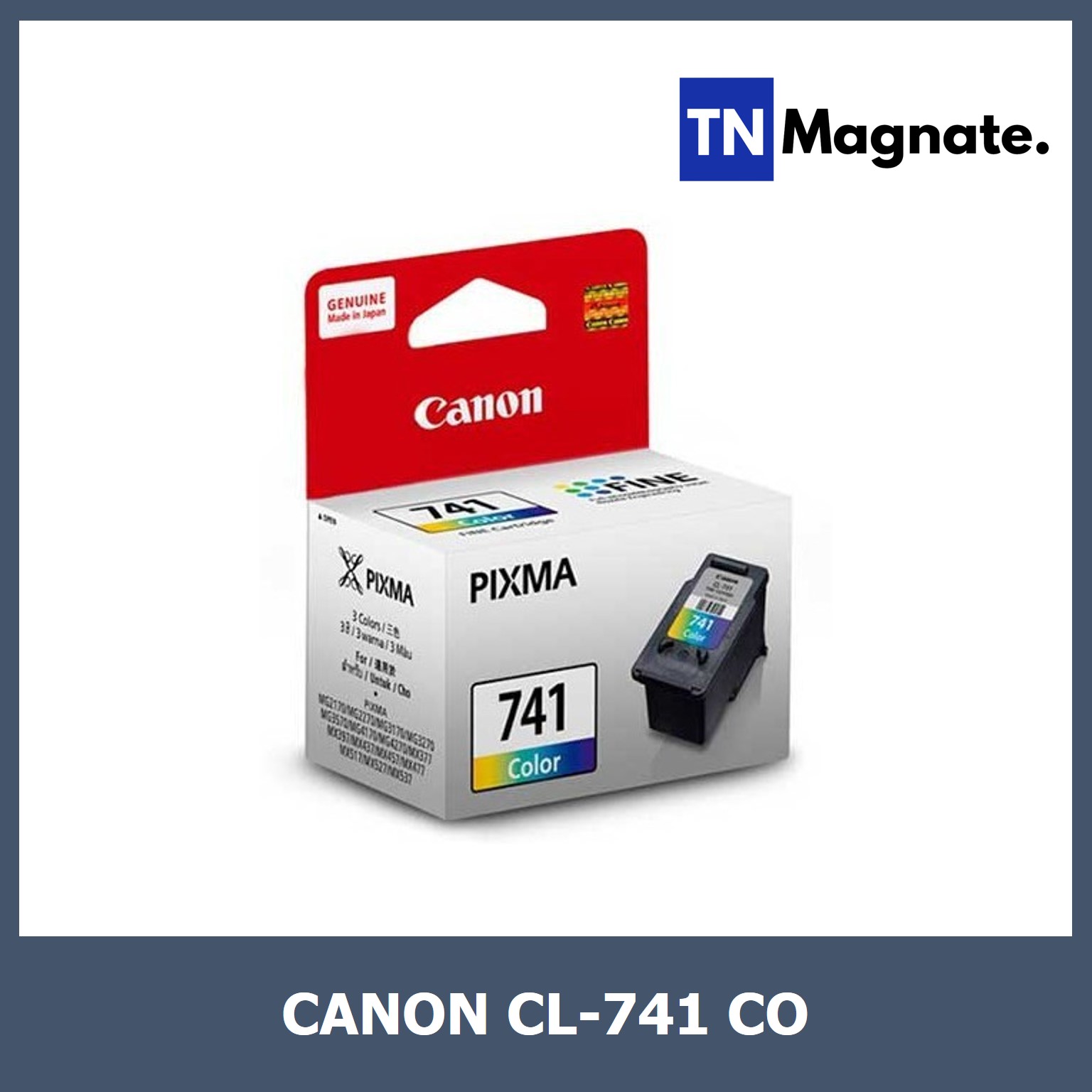 [หมึกพิมพ์] Canon รุ่น PG 740 BK/CL 741 CO Ink (Black หรือ Color) เลือกสี 1 กล่อง - choose the color