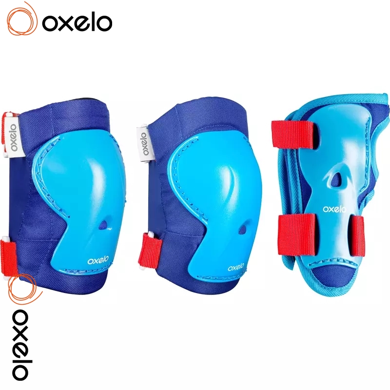 อุปกรณ์ป้องกัน OXELO ชุดสนับป้องกัน 6 ชิ้น ฝ่ามือ เข่า ศอก สำหรับเด็ก 3-15 ปี Protection Gear Kids OXELO For Skates Skateboard Scooter 3-15 year