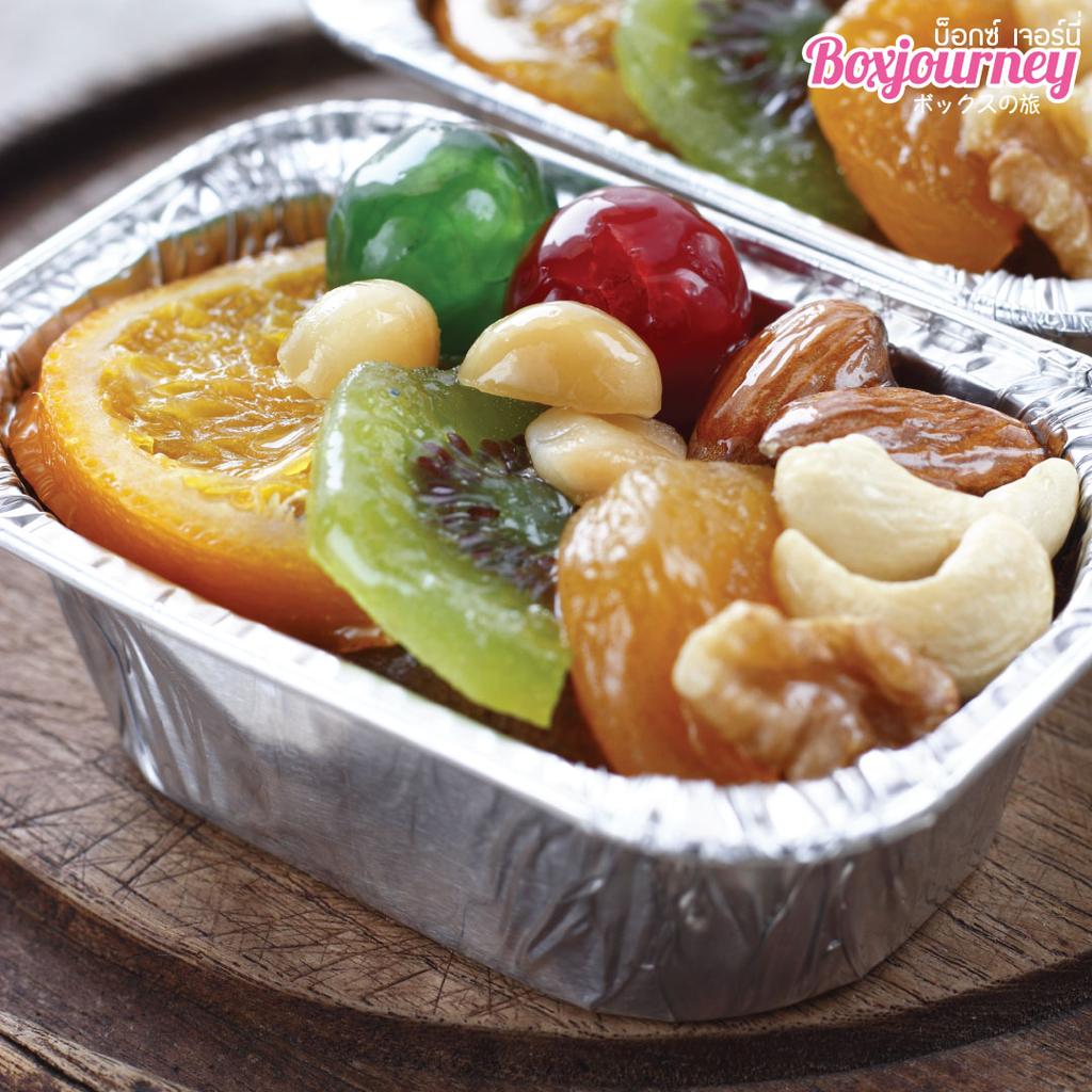 Boxjourney ถาดฟอยล์สี่เหลี่ยมพร้อมฝา#4436-P (10 ชิ้น/แพ็ค) ราคา 31 บาท*ส่งฟรี