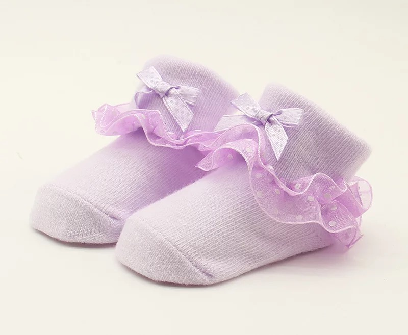 Babyonline(Y059)J4ถุงเท้าผ้าฝ้ายแบบนุ่มสำหรับเด็ก