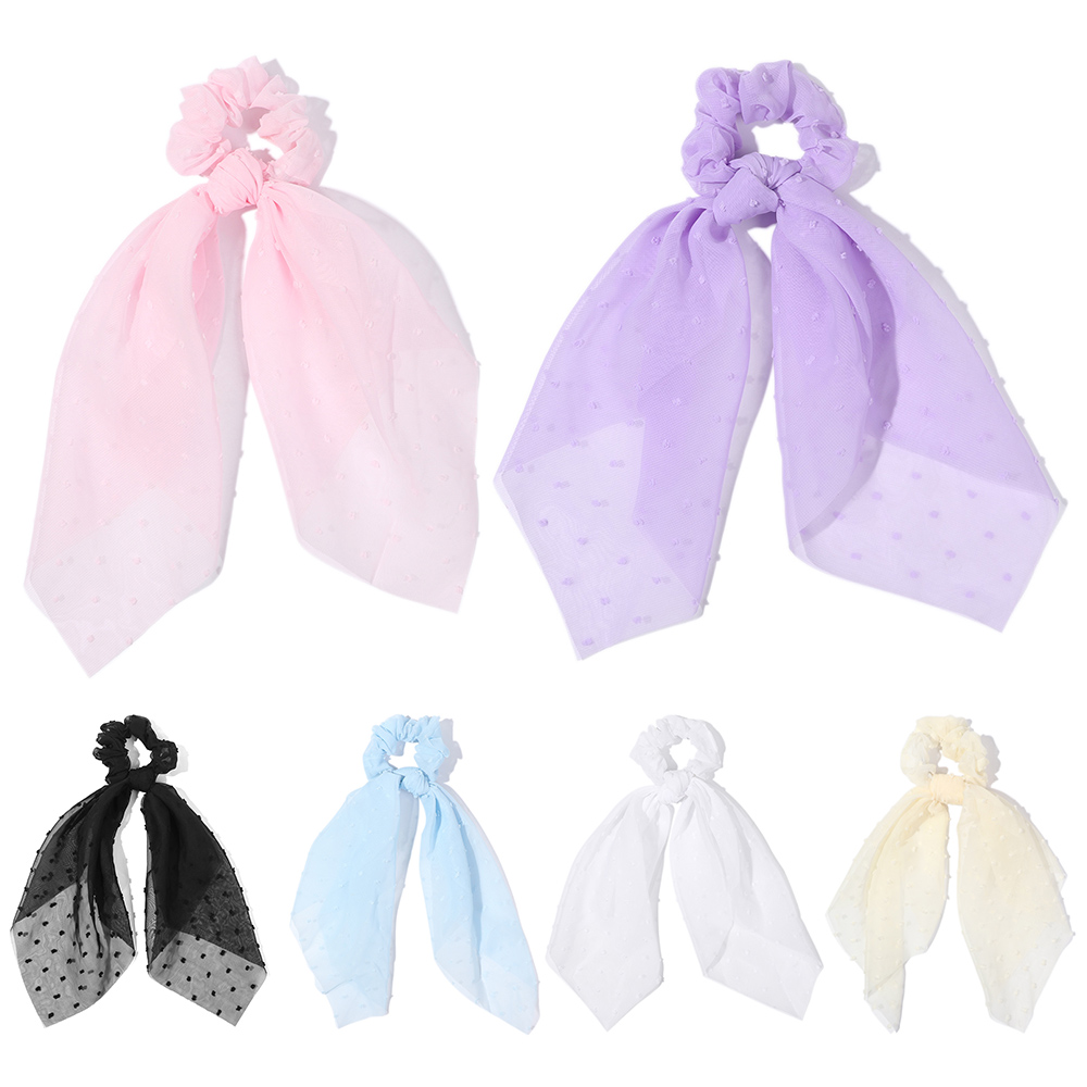 N33GVC3Q Ladies Elastic Solid Color Ribbon Hair Ties Rope Hair Scrunchies Women Hairband Headwear