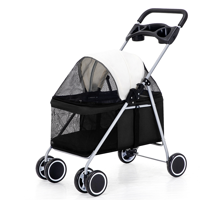 Pet? 【พร้อมส่ง】-รถเข็นสุนัขรถเข็นสัตว์เลี้ยง 4 ล้อ Pet trolley โครงสร้างแข็งแรง