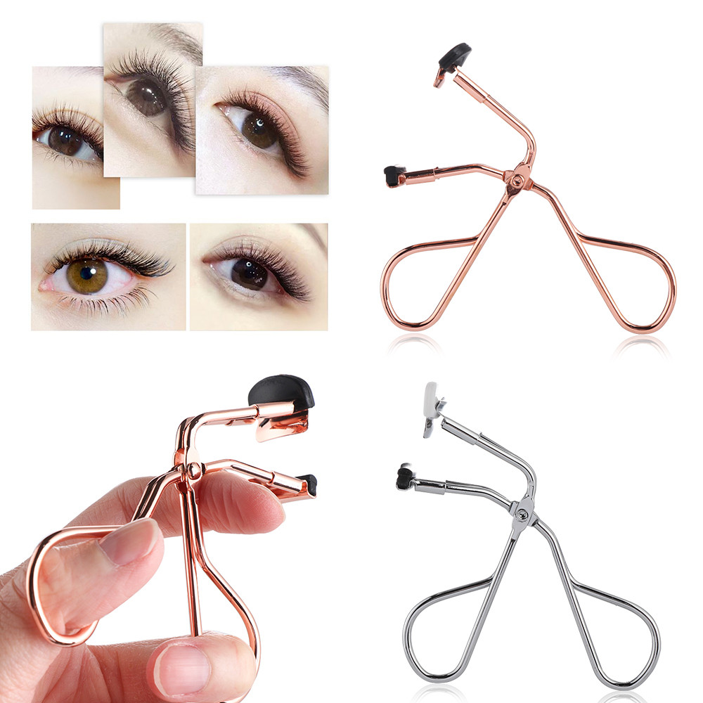 LUCHY WATCHES Hot New Makeup Tool Nipper Rose Gold Eyelash Curler Lash Curling Clip Lash Extension Applicator Portion Tweezers
