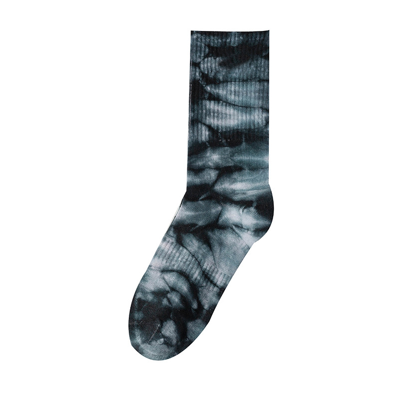 New ถุงเท้าแฟชั่นลายมัดย้อม แนวสตรีทสุดเทห์ Tie Dye Sock กำลังมาแรง ยาวครึ่งแข้ง ใส่สบาย/ ถุงเท้าผู้ชาย ถุงเท้าผู้หญิง