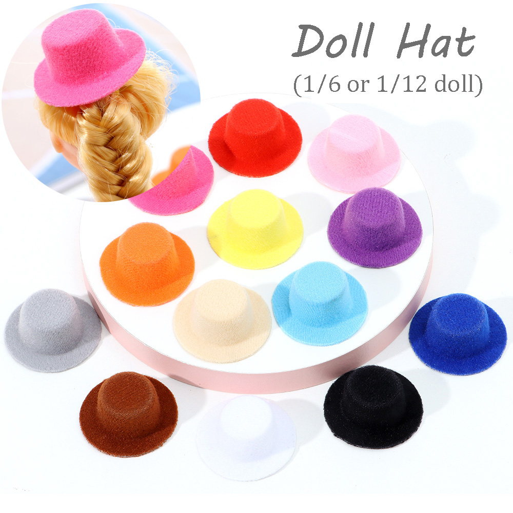 HIYRCH STORE 1PC for Girls Birthday Gifts Accessories Doll Parts for Princess Toys DIY Female Doll Decors Doll Hat Toys Cap Headwear