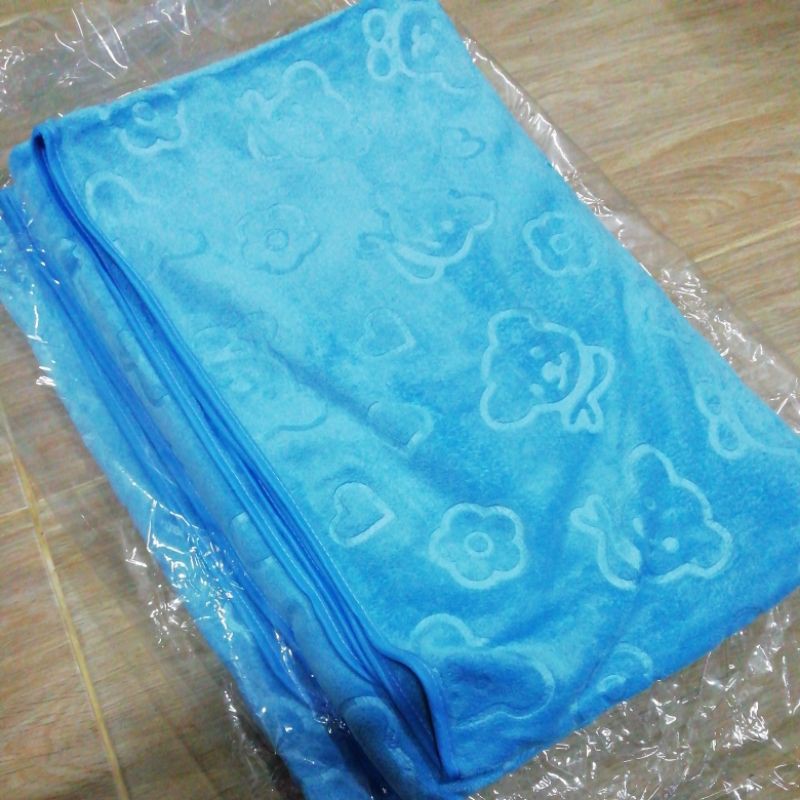 ผ้าเช็ดตัวผืนใหญ่ปั้มลาย(90×180cm)จัมโบ้
