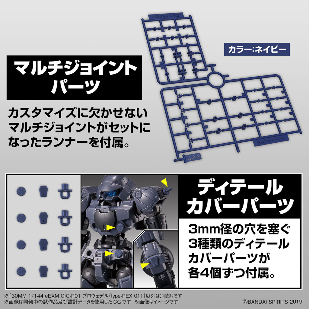 Bandai 30MM EEXM GIG-R01 PROVEDEL TYPE-REX 01