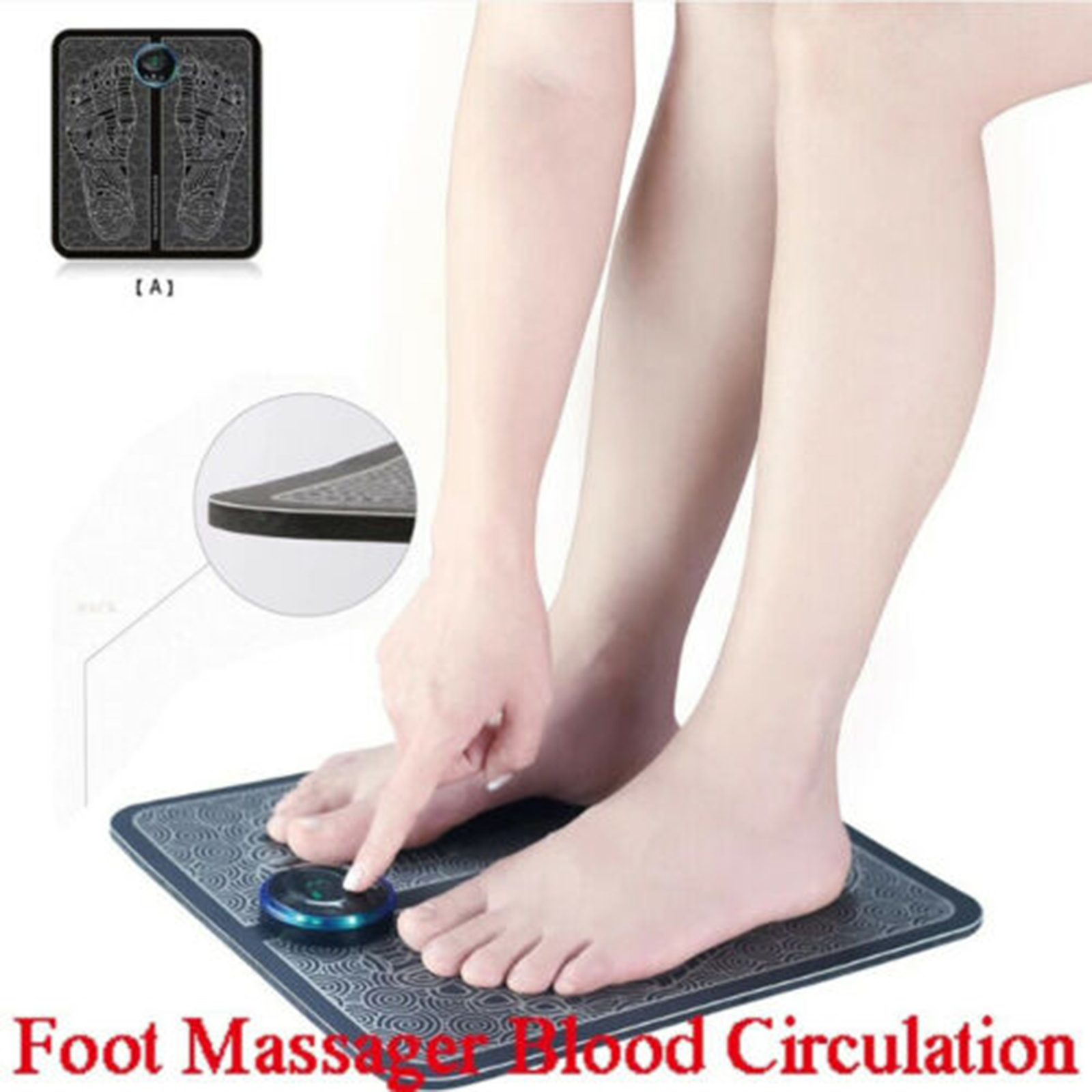 ภาพที่ให้รายละเอียดเกี่ยวกับ 【COD】electric foot massager Multi-fonal massage cn electric foot massager leg massage pad electric foot massage pad feet acture stimr