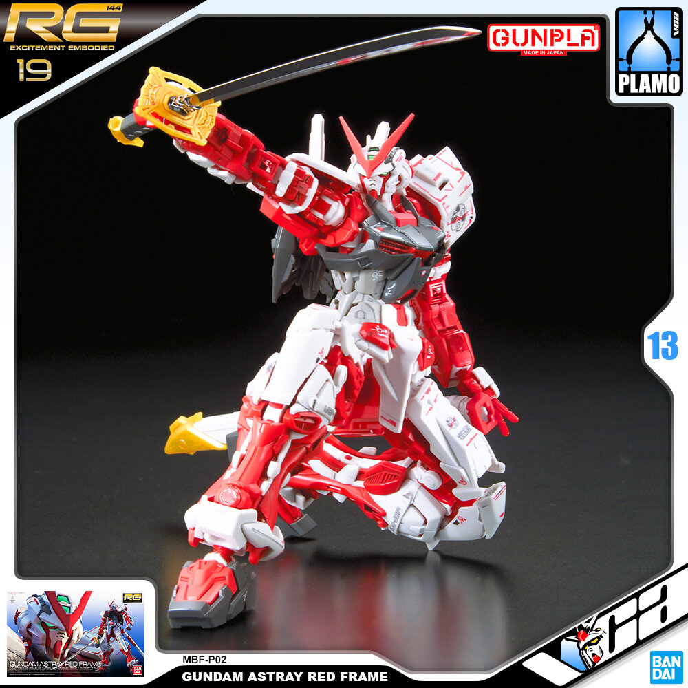 ⭐️ BANDAI GUNPLA REAL GRADE RG 1/144 GUNDAM ASTRAY RED FRAME ประกอบ หุ่นยนต์ โมเดล กันดั้ม กันพลา ของเล่น VCA GUNDAM