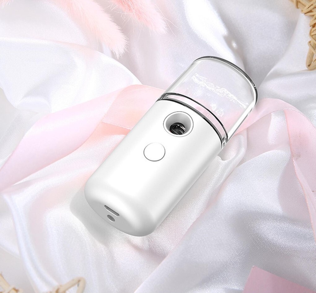 เครื่องพ่นแอลกอฮอล์ เครื่องพ่นสเปรย์น้ำแร่ ชาร์จ USB เครื่องพ่นน้ำแร่นาโน แบบพกพา ช่วยฟื้นฟูผิวหน้า Mini USB Steamer Nano mist moisture sprayer Face Humidifier Skin Care Spa
