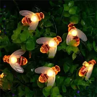 Solar Cell Decoration Light LED Personal Decoration Light Bee Waterproof Flashing dotted decoration Solar bee decoration light Solar bee decoration light New Year lights Christmas lights