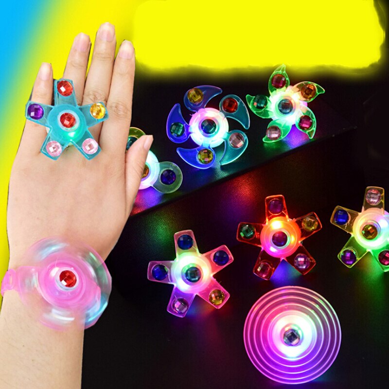 1pc New Creative Luminous Gyro fidget Ring Flash Gyro Toys Antistress