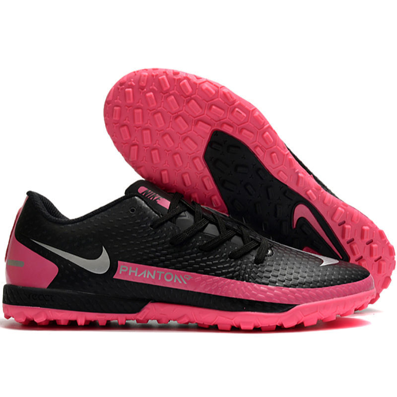 NikeฆาตกรPhantom GTHigh-TopAGความชั่วร้ายมืดCR7เนย์มาร์สำหรับผู้ชายและผู้หญิงFGเล็บรองเท้าฟุตบอลสนามหญ้าเทียมTFของเด็ก