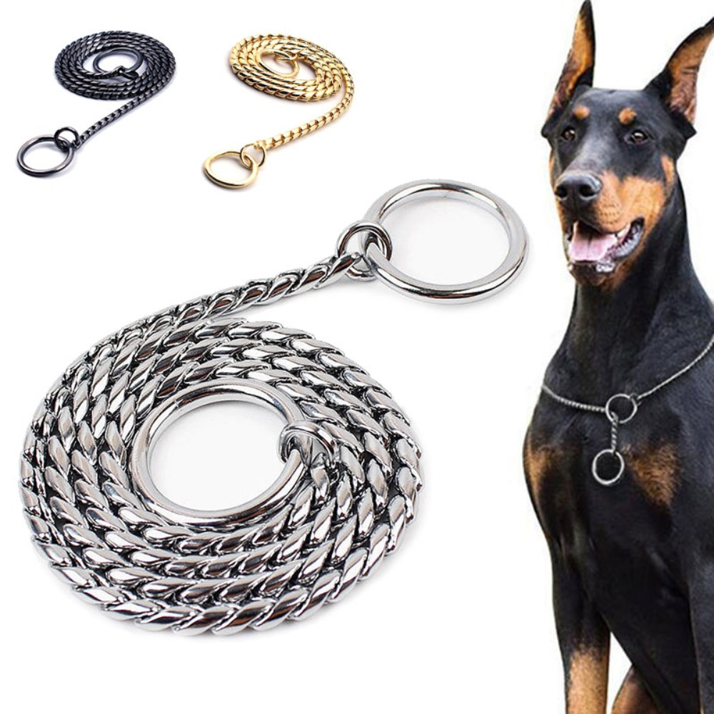 snake chain dog collar