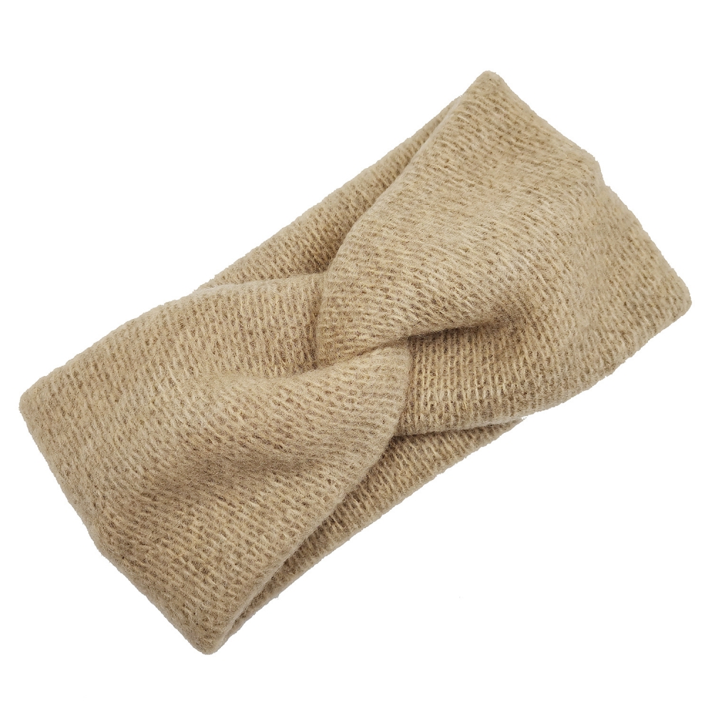 ZHUGE Turban Solid Elastic Woolen Headwraps Hairbands Hair Holder Hair Accessories