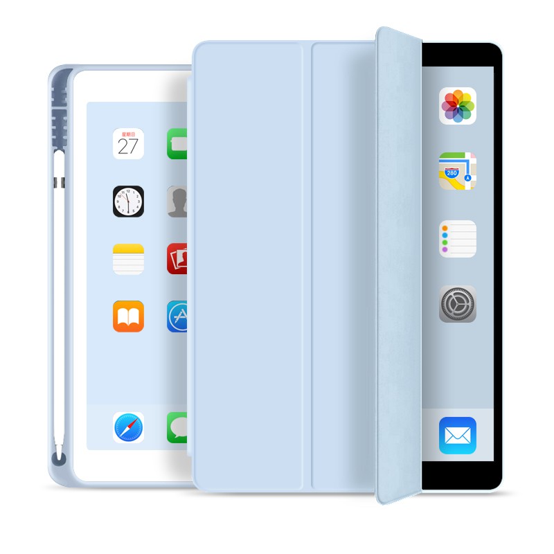 เคสไอแพด พร้อมส่ง เคสฝาพับ ipad มีช่องใส่ปากกา สีพาสเทล เคส iPad Mini4/5 เคสไอแพด Mini2/3 for iPad Mini2/3/4/5/6