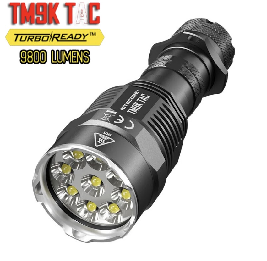 Ready to Ship Nitecore Tm9K Pro 9800 Lumens Tactical Flashlight USB Rechargeable Led Flashlight Super Bright 5000Mah Battery ราคา 3,330 บาท*ส่งฟรี