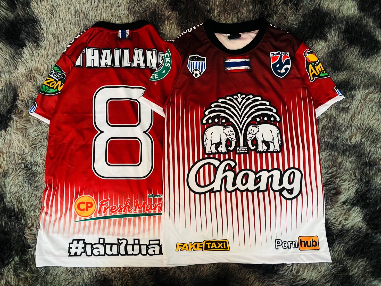 เสื้อกีฬา เสื้อช้าง บอลไทย ช้างศึก เสื้อฟุตบอล ธงชาติไทย โลโก้ช้าง เนื้อผ้าดี ใส่สบาย มีไซส์