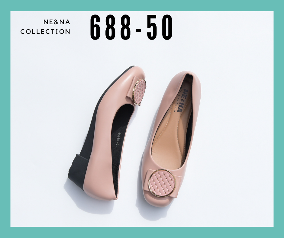 รองเท้าเเฟชั่นผู้หญิงเเบบคัชชูส้นปานกลาง No. 688-50  NE&NA Collection Shoes
