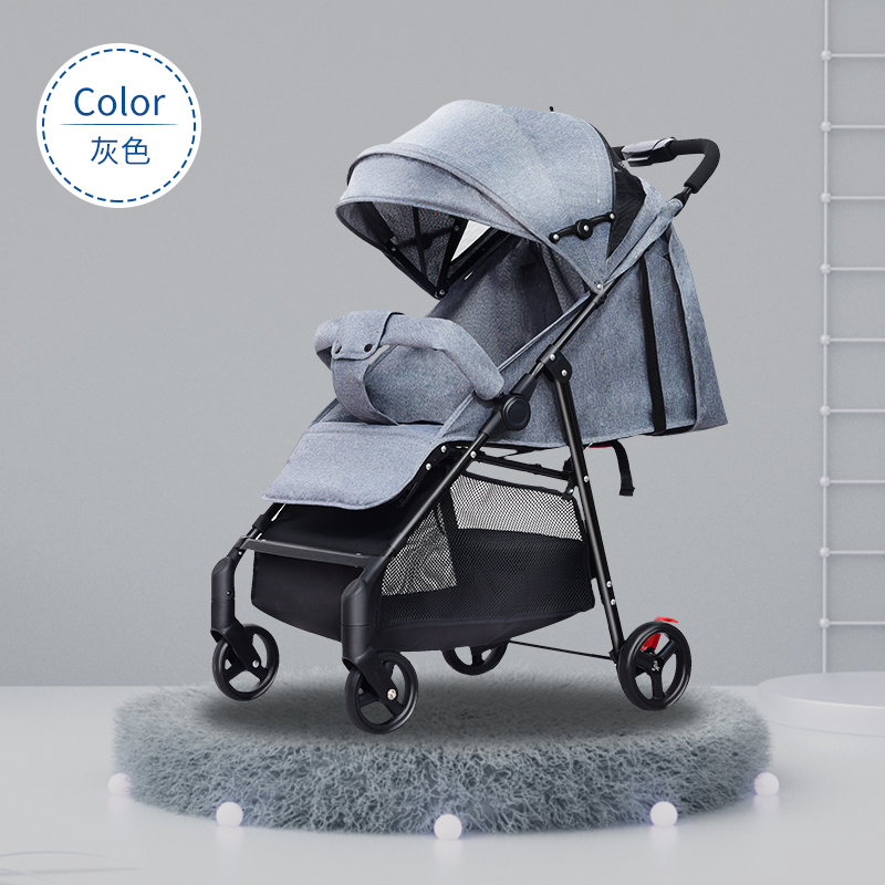 Smart-I Baby Stroller รถเข็นเด็ก เข็นหน้า ปรับได้ 3 ระดับ (นั่ง/เอน/นอน) พับเก็บง่าย/รับน้ำหนักได้มาก 8805