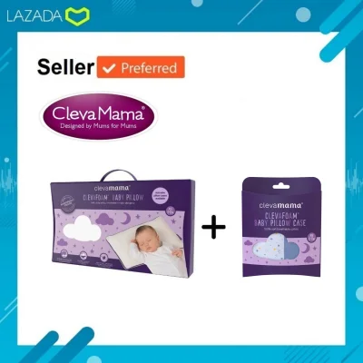 Clevamama ClevaFoam™ หมอนกันหัวแบน หมอนทารก/ ต้นฉบับ 100% (4)