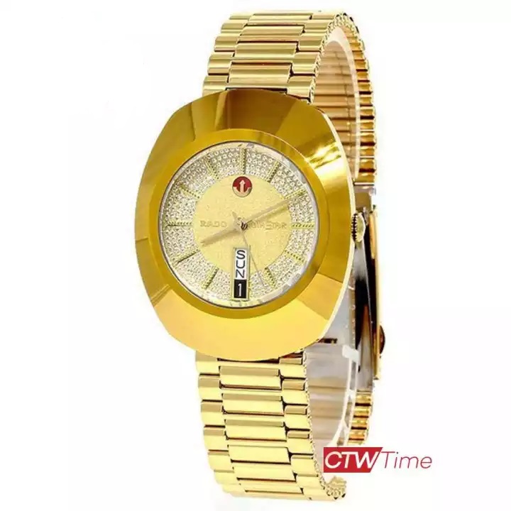 Rado Diastar Automatic นาฬิกาข้อมือบุรุษ สายทอง รุ่น R12413243 - หน้าทอง ราคา 45,475 บาท*ส่งฟรี