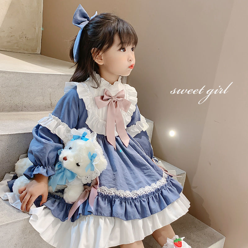 Kids Dress for Girls Baby Autumn Winter Print Lolita Girl kawaii Wedding Thick Dress Girl Ball Gown Birthday Princess Party ราคา  1,526 บาท*ส่งฟรี